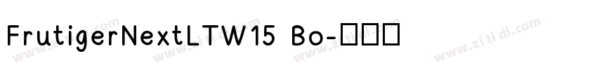 FrutigerNextLTW15 Bo字体转换